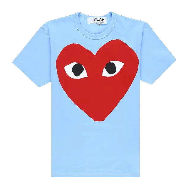 Comme des Garçons Play Big Heart T-Shirt Blue — Authentic at CLZTURE