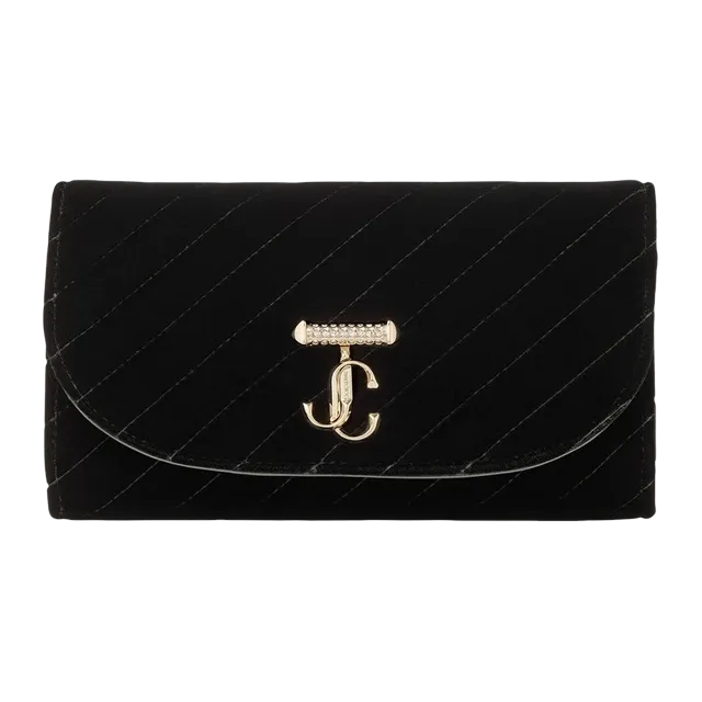 Jimmy Choo Curve Wallet With Chain Black — Authentic Jimmy Choo in stock at CLZTURE