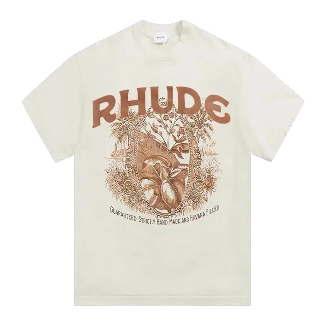 Rhude Cigaro T-Shirt Vintage White — Authentic T-Shirts at CLZTURE