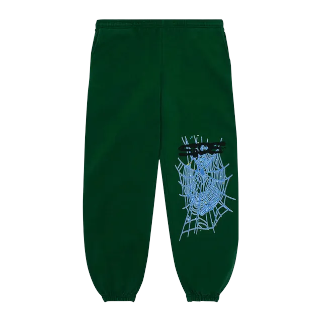 Sp5der Web Sweatpant Hunter Green — Authentic Pants & Trousers at CLZTURE