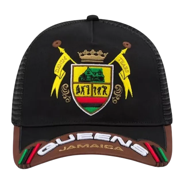 Denim Tears Jamaica Queens Jazz Hat Black — Authentic Accessories at CLZTURE