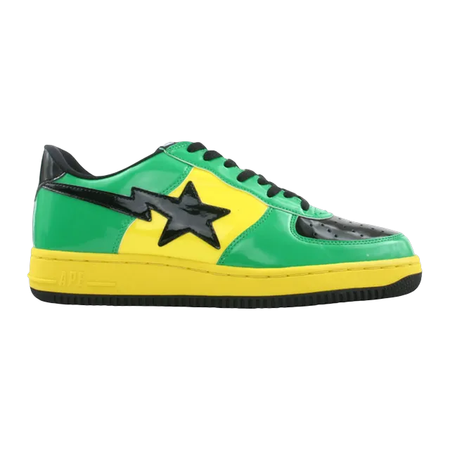 BAPE Bapesta Fs-001 Low Green Yellow Black — Authentic Shoes & Footwear at CLZTURE