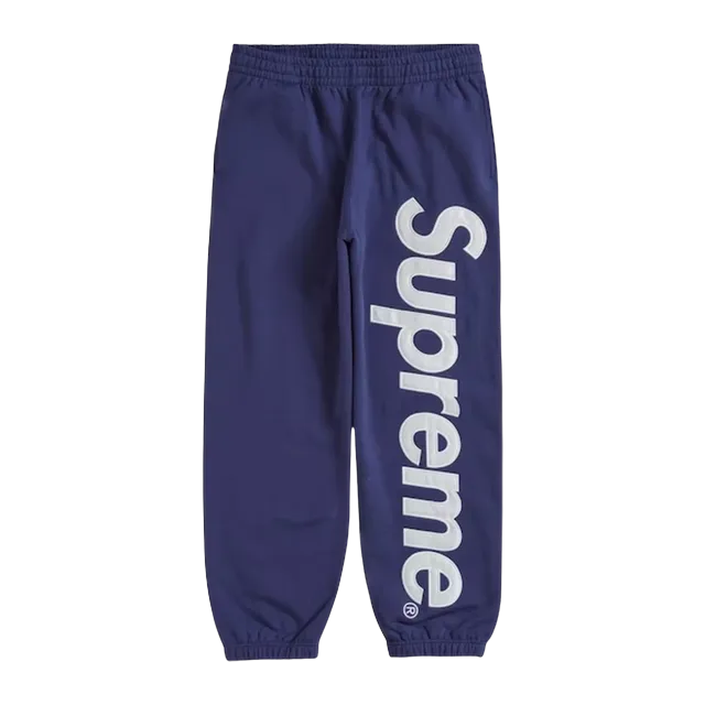 Supreme Satin Applique Hooded Blue — Authentic Pants & Trousers at CLZTURE