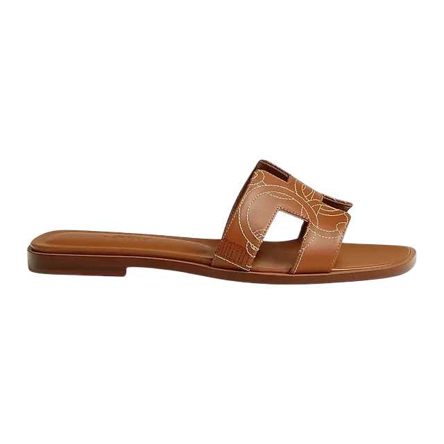 Hermès Oran Brown — Authentic Shoes & Footwear at CLZTURE