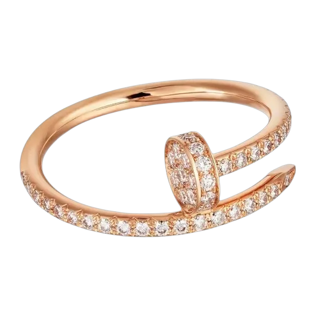 Cartier Ring Juste Un Clou, Petit Semi-Pavée Gold — Authentic Rings at CLZTURE