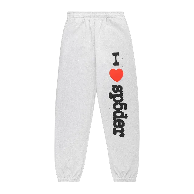 Sp5der Souvenir Sweatpant Heather Grey — Authentic Pants & Trousers at CLZTURE