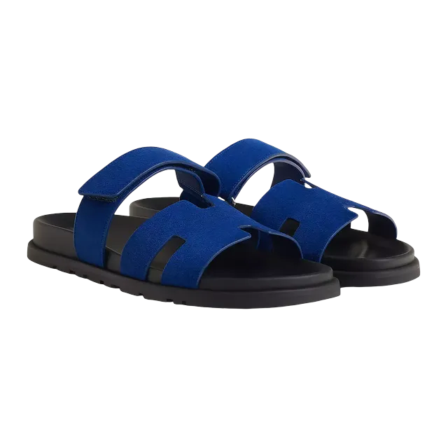 Hermès Sandals Chypre Blue — Authentic Shoes & Footwear at CLZTURE
