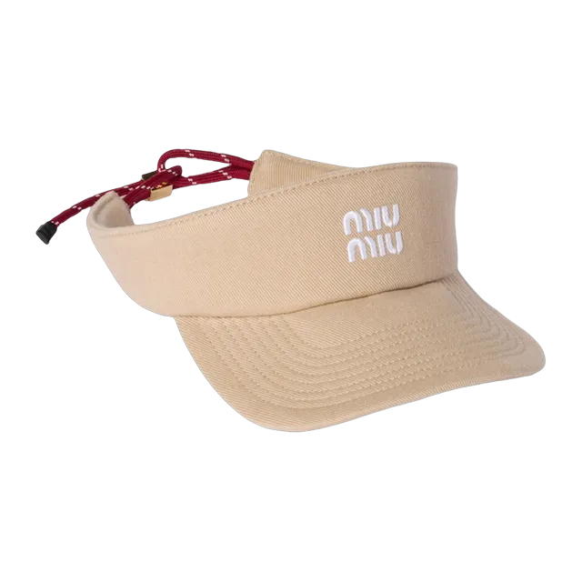 Miu Miu Visière Drill Neutral — Authentic Miu Miu in stock at CLZTURE