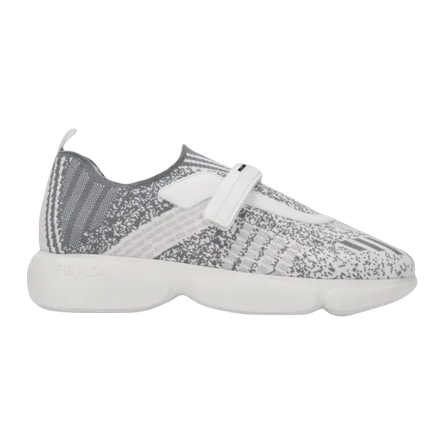 Prada Cloudbust Grey Geometric Pattern — Authentic Shoes & Footwear at CLZTURE