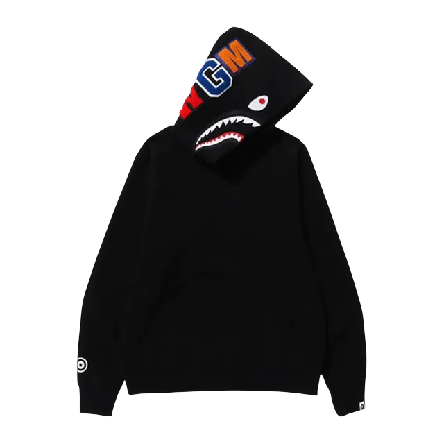 BAPE Shark Pullover Hoodie Black — Authentic Bape in stock at CLZTURE