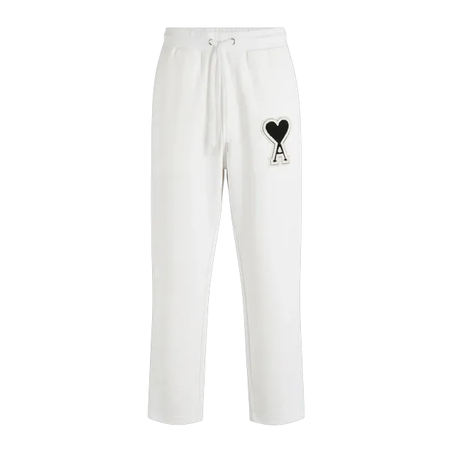 AMI Paris Big Logo Pants White — Authentic Pants & Trousers at CLZTURE