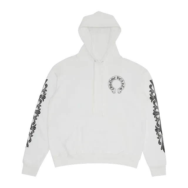 Chrome Hearts Floral Horseshoe Hoodie White — Authentic Hoodies & Sweats at CLZTURE