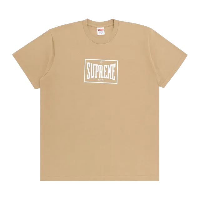 Supreme Warm Up T-Shirt Khaki — Authentic Supreme in stock at CLZTURE