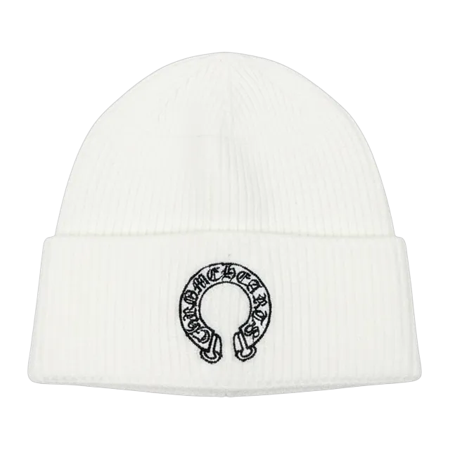 Chrome Hearts Beanie Logo White — Authentic Accessories at CLZTURE