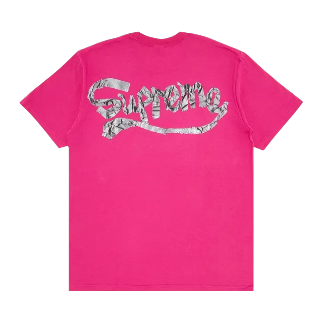 Supreme Tape T-Shirt Fuchsia — Authentic Supreme in stock at CLZTURE