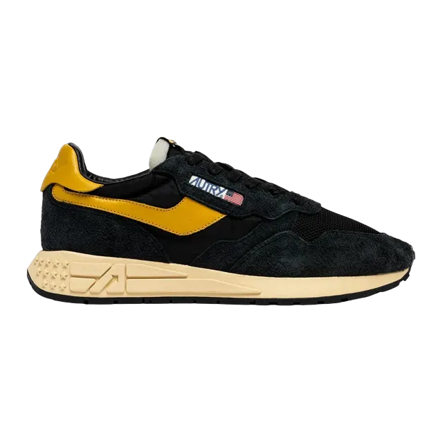 Autry Reelwind Low Black Yellow — Authentic Shoes & Footwear at CLZTURE