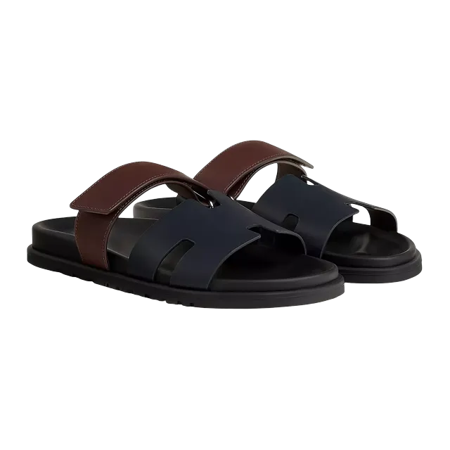 Hermès Sandals Chypre Blue — Authentic at CLZTURE