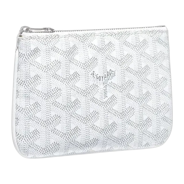 Goyard Pouch Sénat Mini 15Cm White — Authentic Clutches & Pouches at CLZTURE