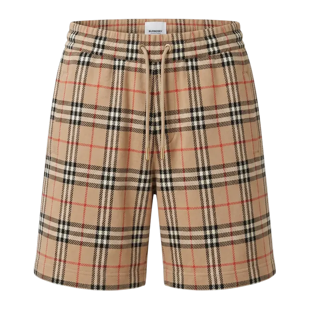 Burberry Shorts Cotton Checked Brown — Authentic Shorts at CLZTURE