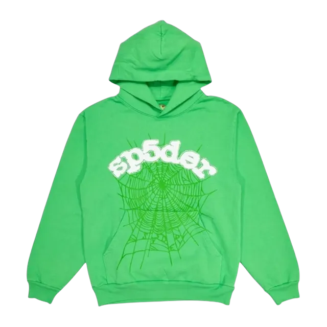 Sp5der Web Hoodie Slime Green — Authentic Hoodies & Sweats at CLZTURE
