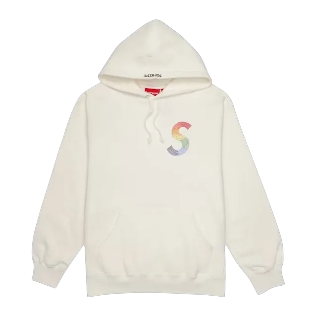 Supreme Swarovski x s Logo Hooded White — Authentic Supreme in stock at CLZTURE