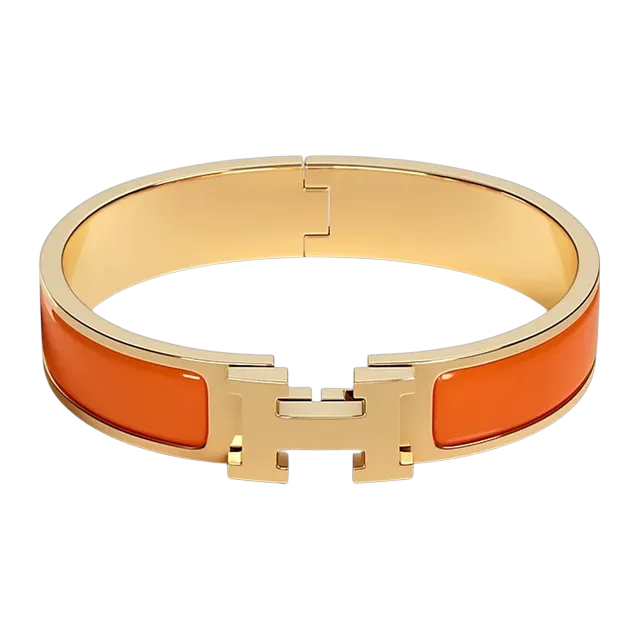 Hermès Bracelet Clic h Orange — Authentic Hermès in stock at CLZTURE