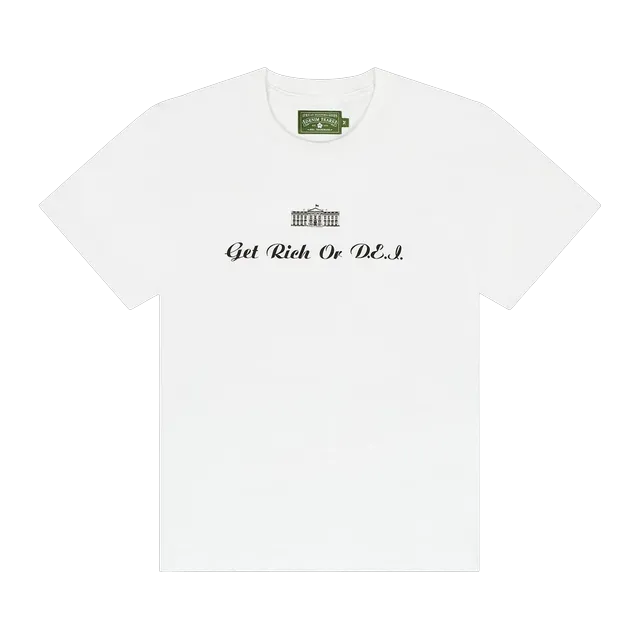 Denim Tears Get Rich Or Dei T-Shirt White — Authentic Denim Tears in stock at CLZTURE