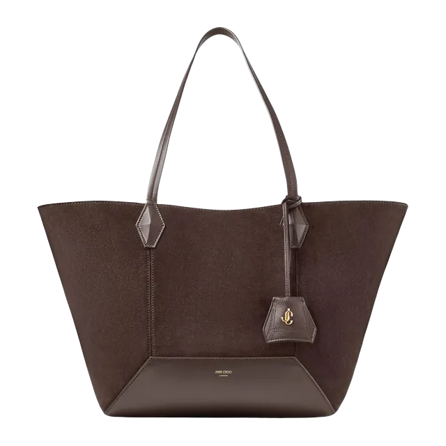 Jimmy Choo Diamond Tote Medium Brown — Authentic Bags & Luggage at CLZTURE