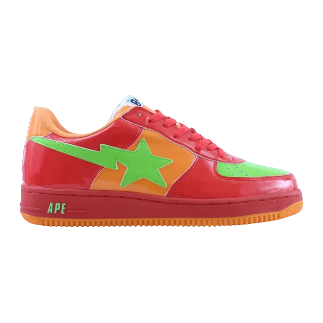 BAPE Bapesta Fs-001 Low Red Green — Authentic Shoes & Footwear at CLZTURE