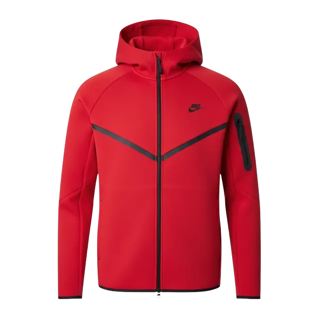 Nike Tech Fleece Red — Authentic Hoodies & Sweats at CLZTURE