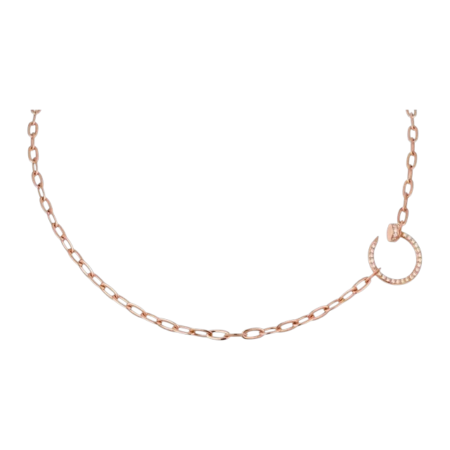 Cartier Necklace Juste Un Clou Pavé Gold — Authentic Jewelry at CLZTURE