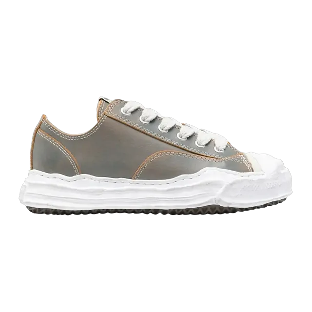 Mihara Yasuhiro Hank Og Sole Vegan Leather Low Blue — Authentic Shoes & Footwear at CLZTURE