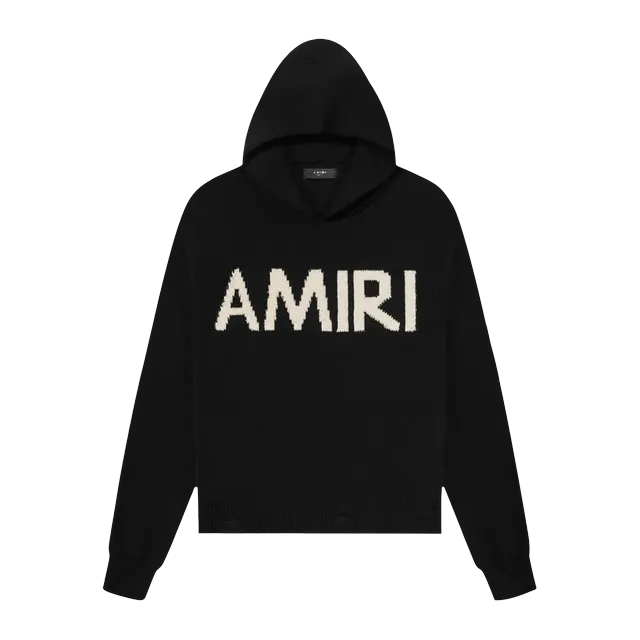 Amiri Eyelash Logo Hoodie Black — Authentic AMIRI in stock at CLZTURE