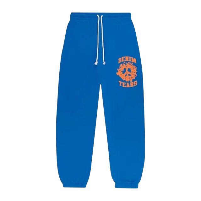 Denim Tears Denim University Sweatpants Royal Blue — Authentic Pants & Trousers at CLZTURE