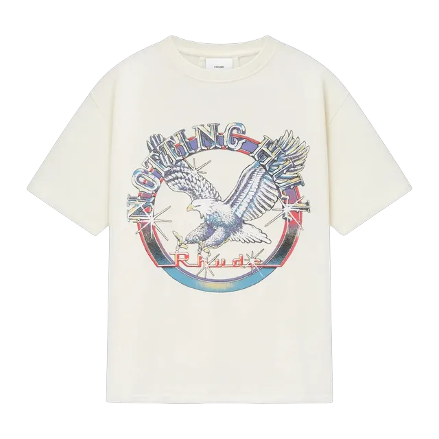 Rhude Notting Hill Eagle T-Shirt White — Authentic Rhude in stock at CLZTURE