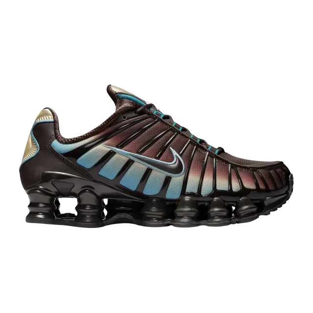 Nike Shox TL Velvet Brown Denim Turquoise — Authentic Shoes & Footwear at CLZTURE