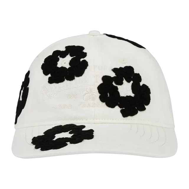 Denim Tears Denim Cotton Wreath Cap White — Authentic Accessories at CLZTURE