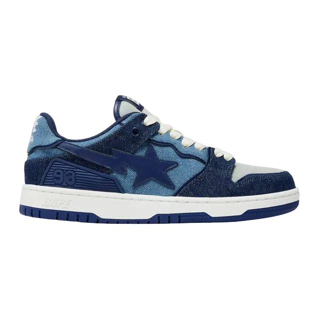 BAPE Sk8 Sta Denim Blue — Authentic Shoes & Footwear at CLZTURE