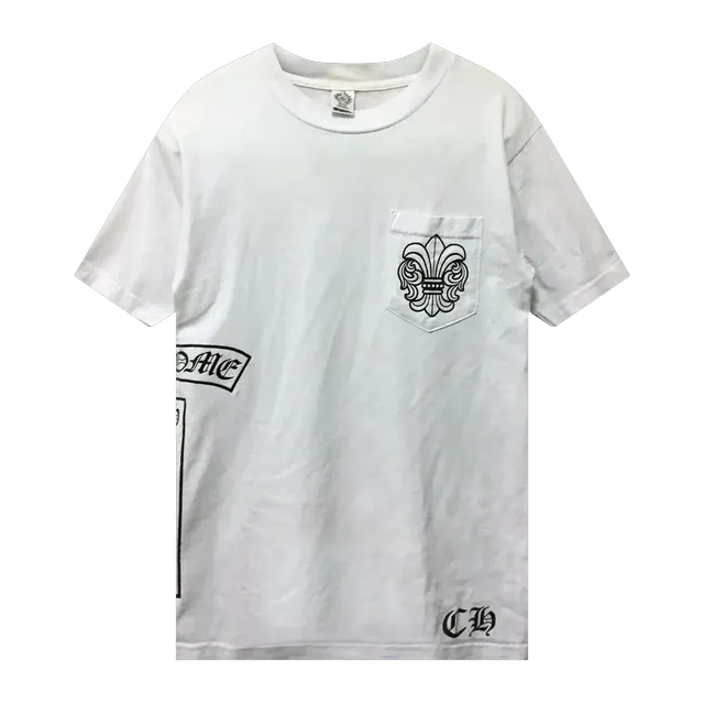 Chrome Hearts Logo Pocket T-Shirt White — Authentic Chrome Hearts in stock at CLZTURE