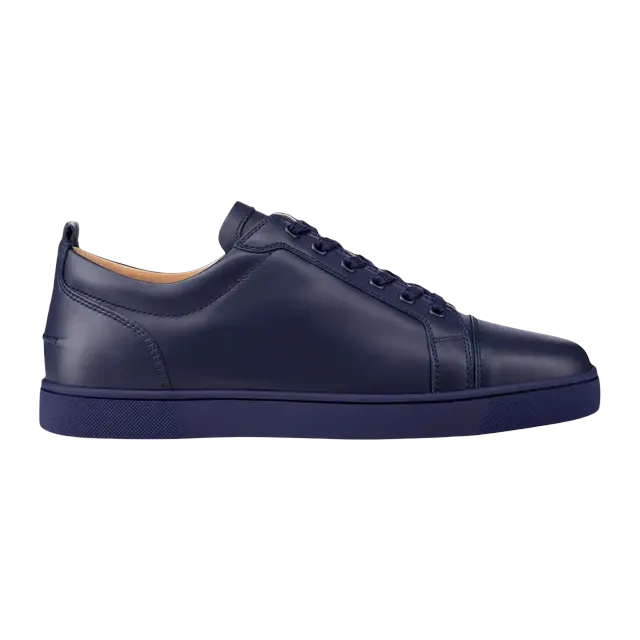 Christian Louboutin Louis Junior Flat Low China Blue — Authentic Shoes & Footwear at CLZTURE