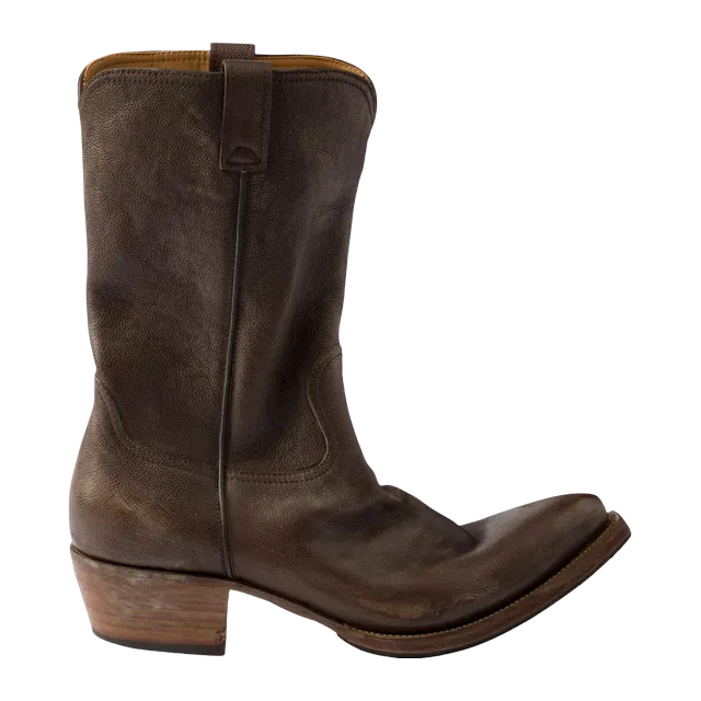 Prada Leather Boots Brown — Authentic Prada in stock at CLZTURE