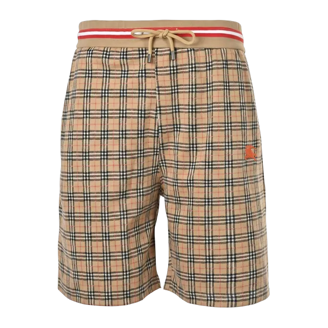 Burberry Shorts Cotton Checked Brown — Authentic Shorts at CLZTURE