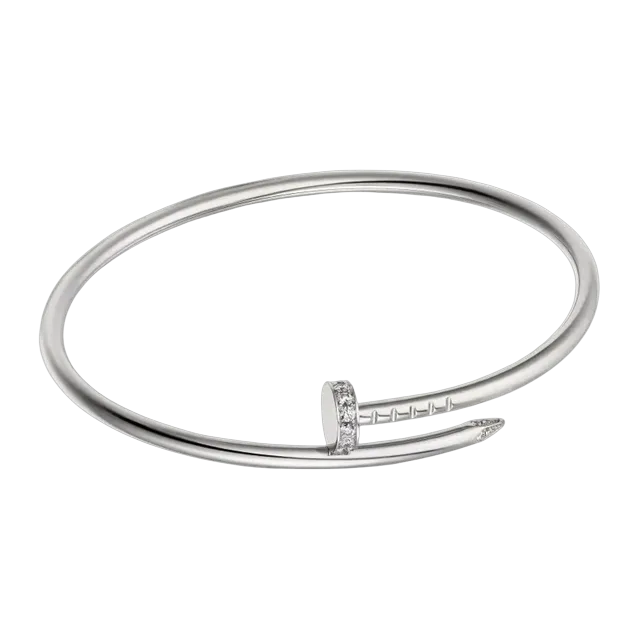 Cartier Bracelet Juste Un Clou Petit Diamants Silver — Authentic Jewelry at CLZTURE