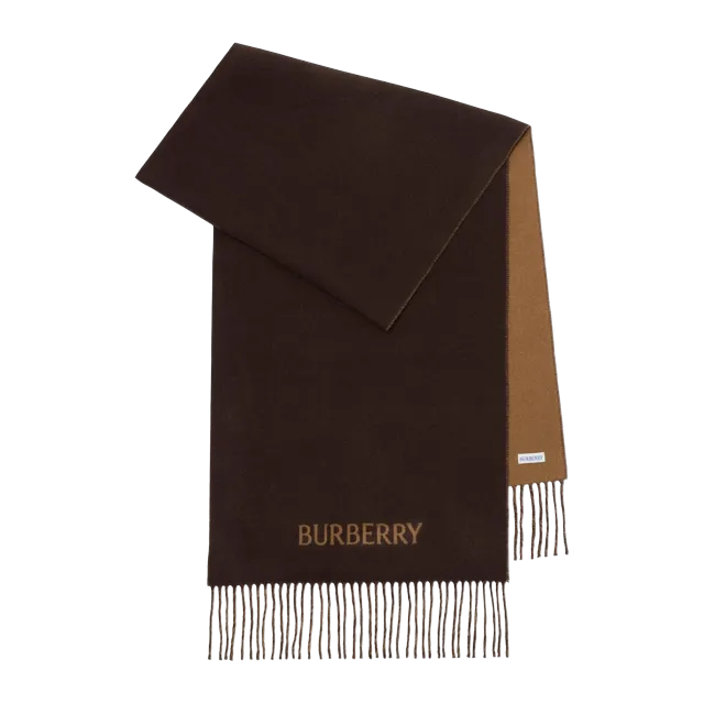 Burberry Scarf Réversible Cachemire Ekd Brown — Authentic Burberry in stock at CLZTURE