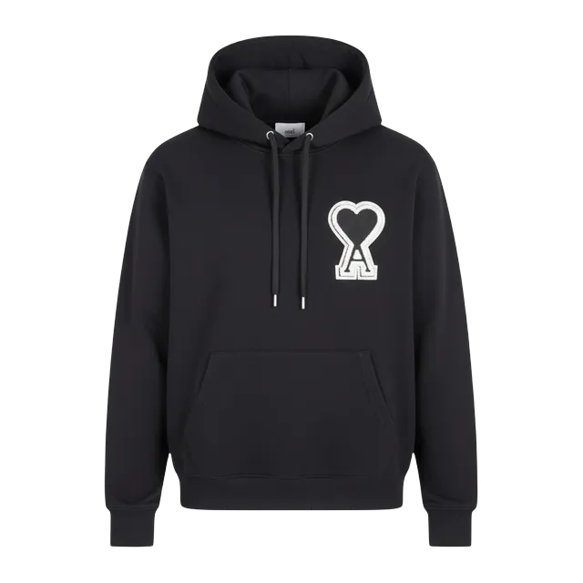 AMI Paris Big Logo Hooded Black — Authentic Hoodies & Sweats at CLZTURE