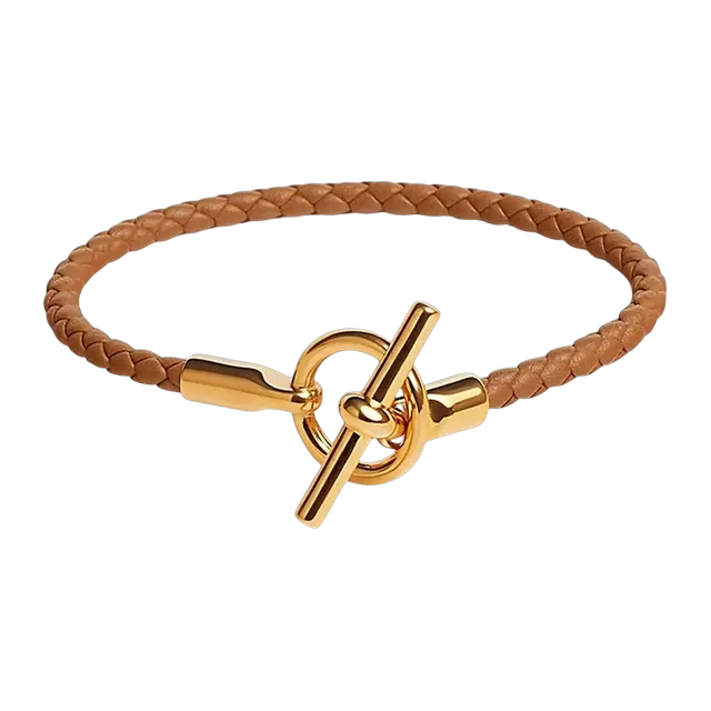 Hermès Bracelet Glénan h Brown — Authentic Jewelry at CLZTURE