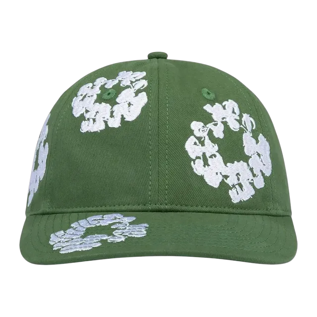 Denim Tears The Cotton Wreath Cap Green — Authentic Accessories at CLZTURE