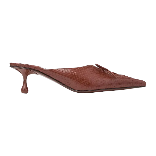 Jimmy Choo Scarlett Mule 50Mm Brown — Authentic Jimmy Choo in stock at CLZTURE