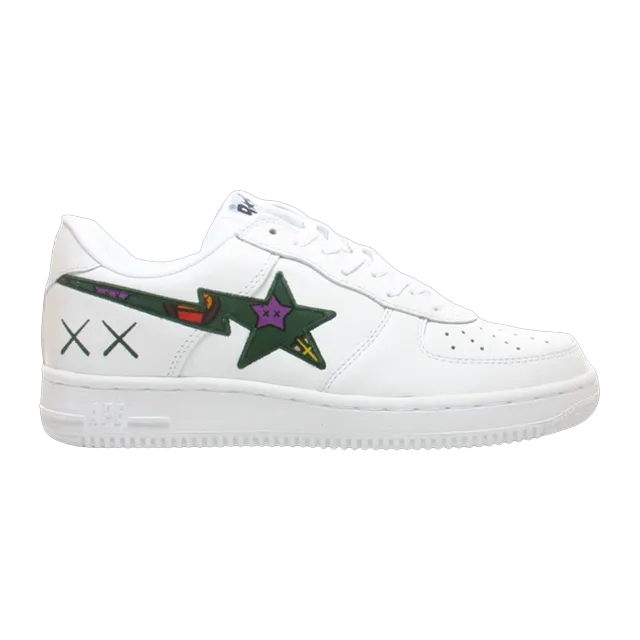 BAPE Kaws x Bapesta Fs-001 Low White Green — Authentic Shoes & Footwear at CLZTURE