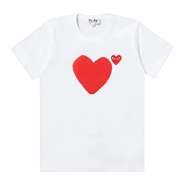 Comme des Garçons Play Big Heart Logo T-Shirt White — Authentic at CLZTURE